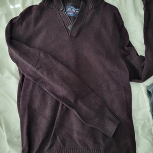 American eagle sweater mens half zip L